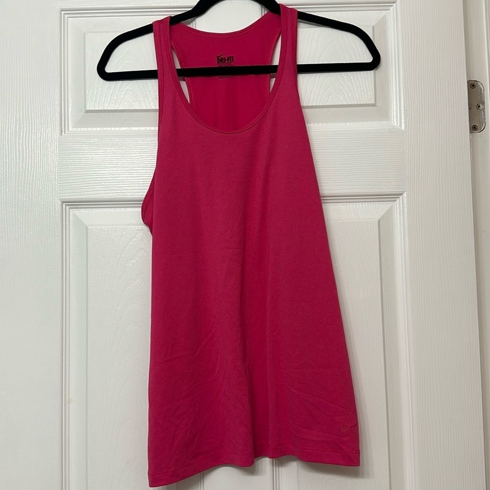 Nike Pink Dry Fit Racerback Gym Tank Shirt Size L - Picture 5 of 5